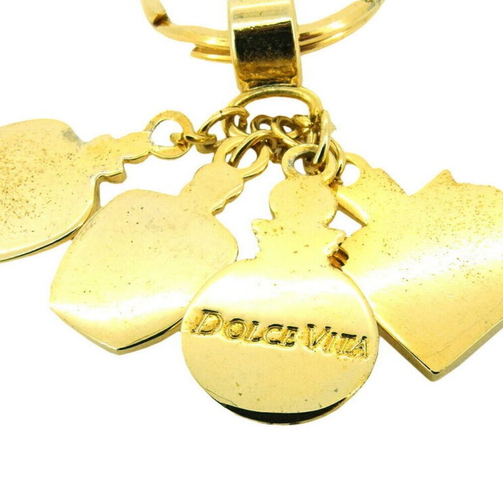 Authentic Dior Key Ring Puffy Motif Gold Plated - Picture 5 of 7